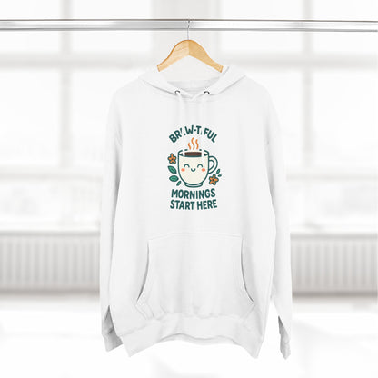 Brew-tiful Mornings Start Here - Hoodie