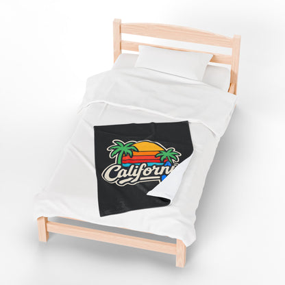 California Surf Vibes - Plush Blanket