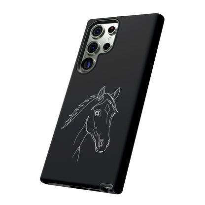 Horse Portrait Sketch - Tough Phone Case