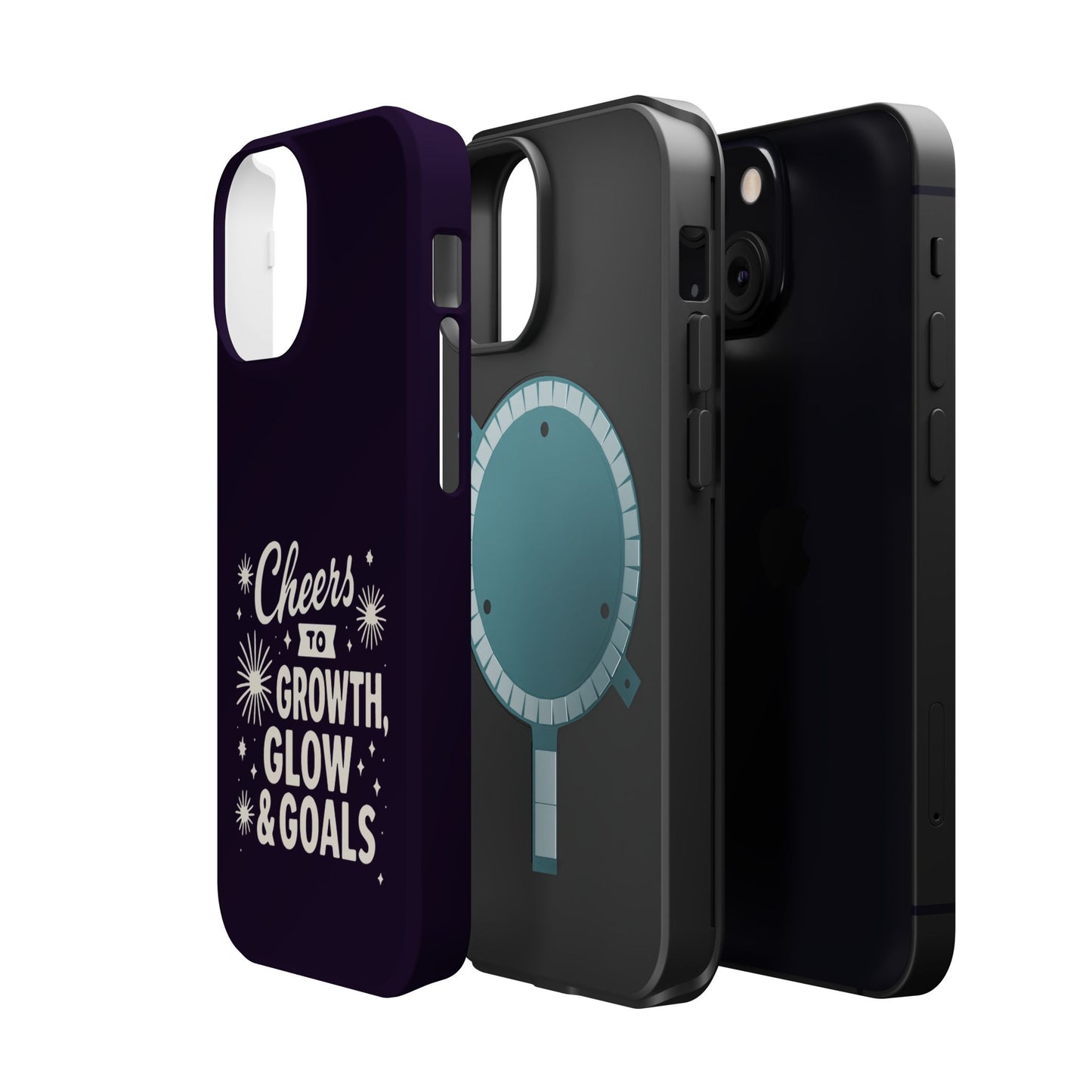 Cheers to Growth, Glow & Goals - Magnetic Phone Case