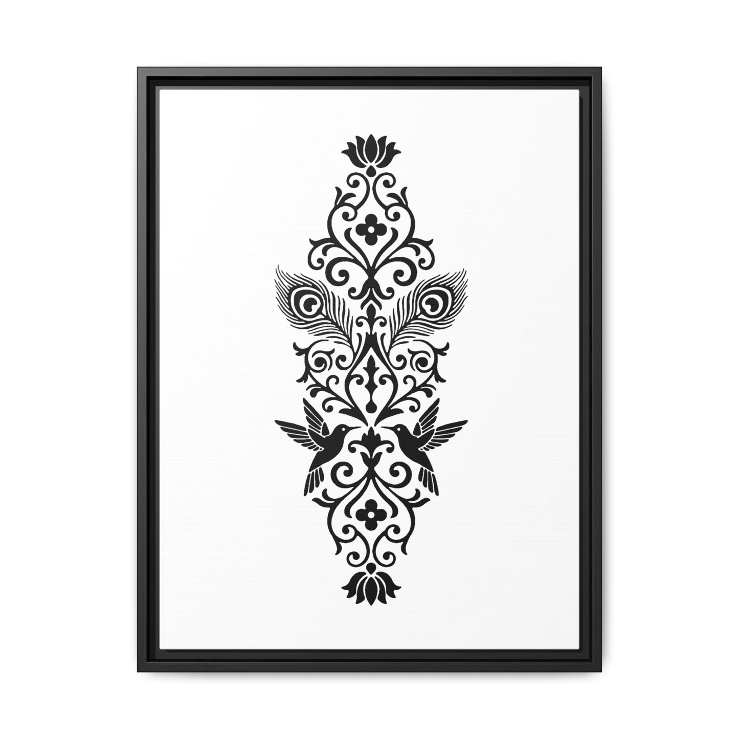 Hummingbird Soulmates - Framed Canvas