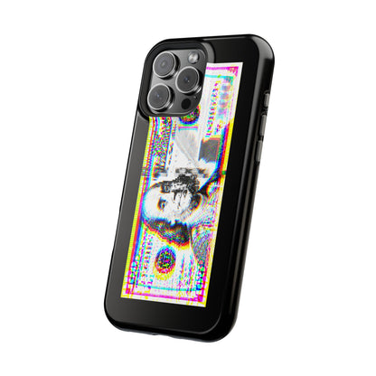 100 Dollars Bill - Neon Color Explosion - Magnetic Phone Case