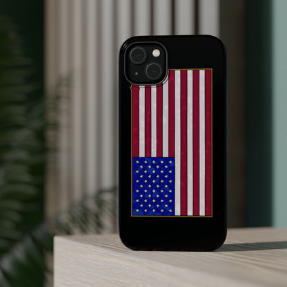 New Glory American Flag (Gold Edge Edition) - Magnetic Phone Case