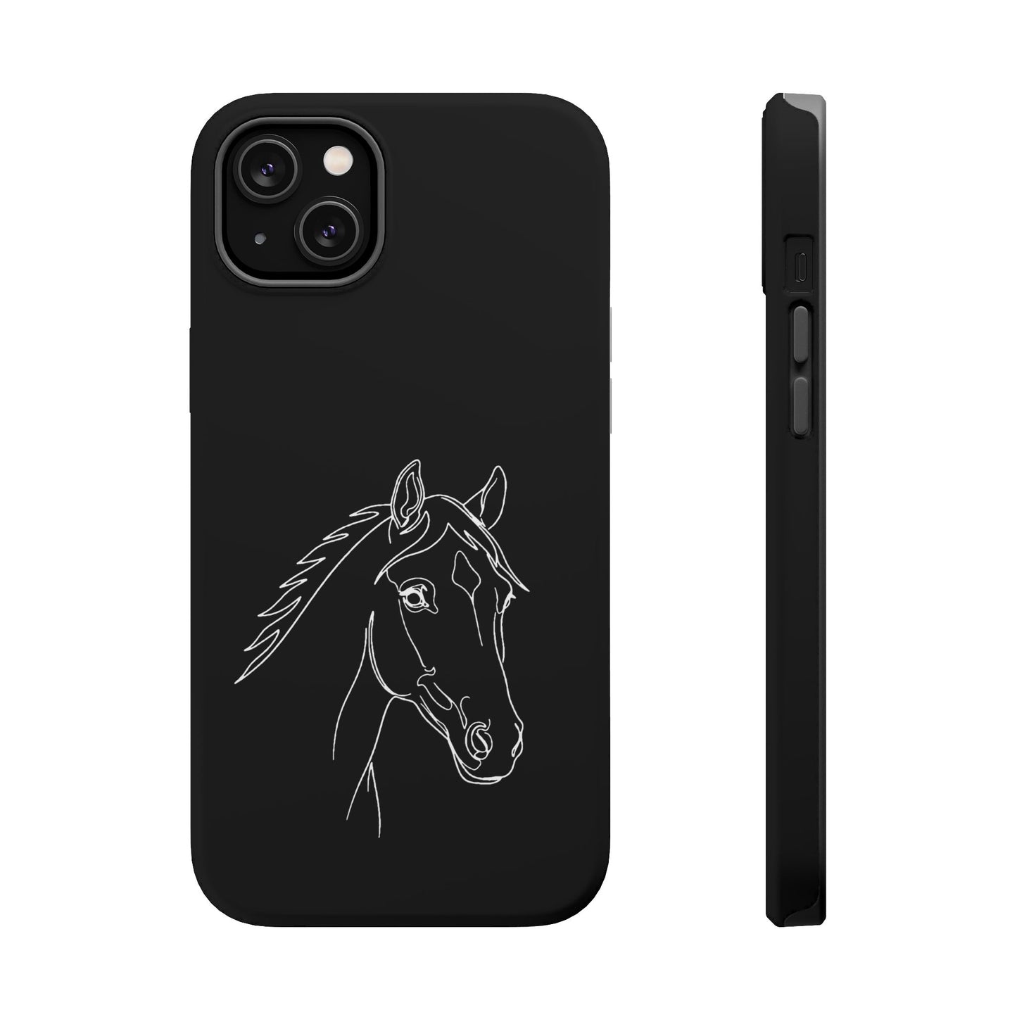 Horse Portrait Sketch - Magnetic Phone Case