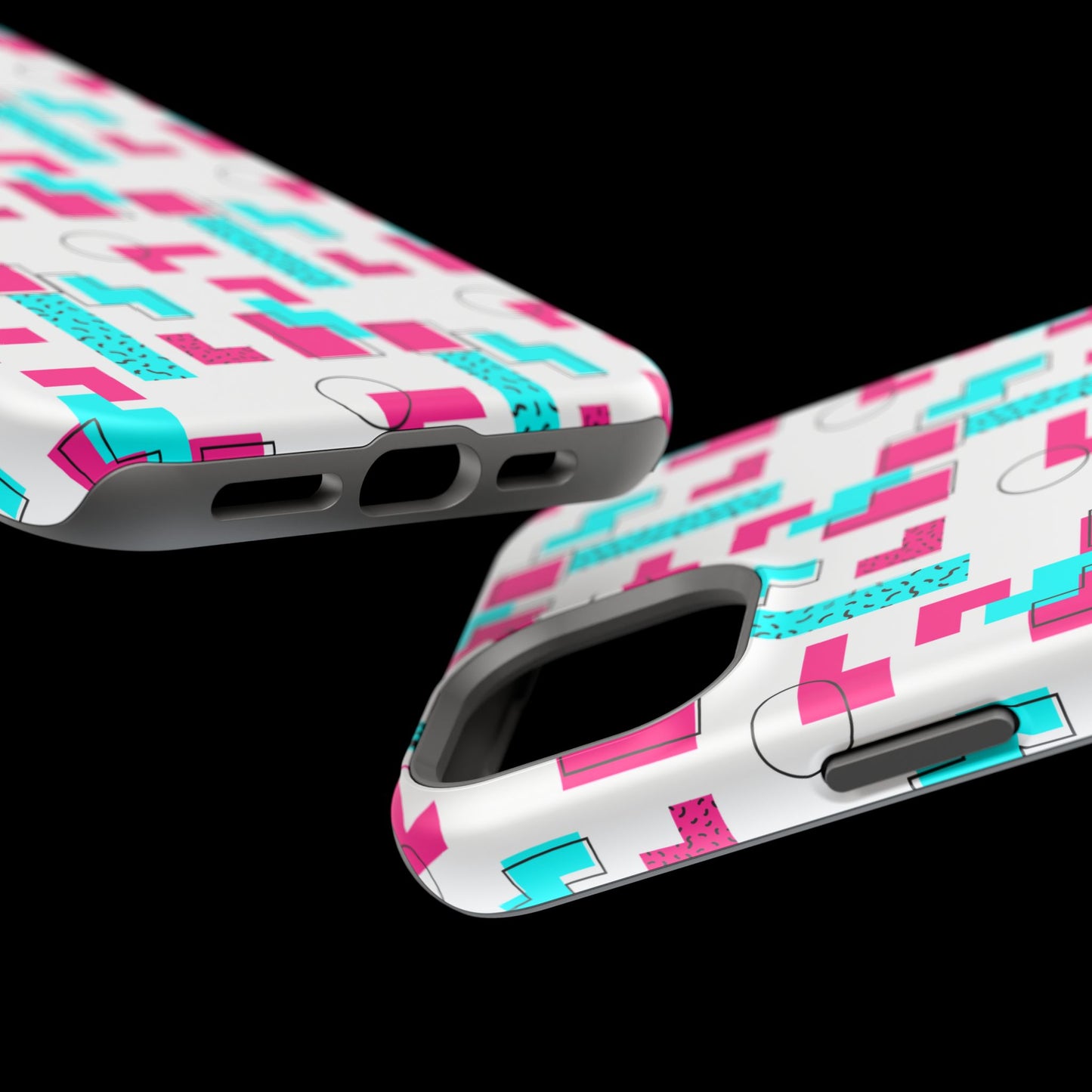 Retro Geometric Vibes - Magnetic Phone Case