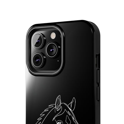 Horse Portrait Sketch - Phone Case