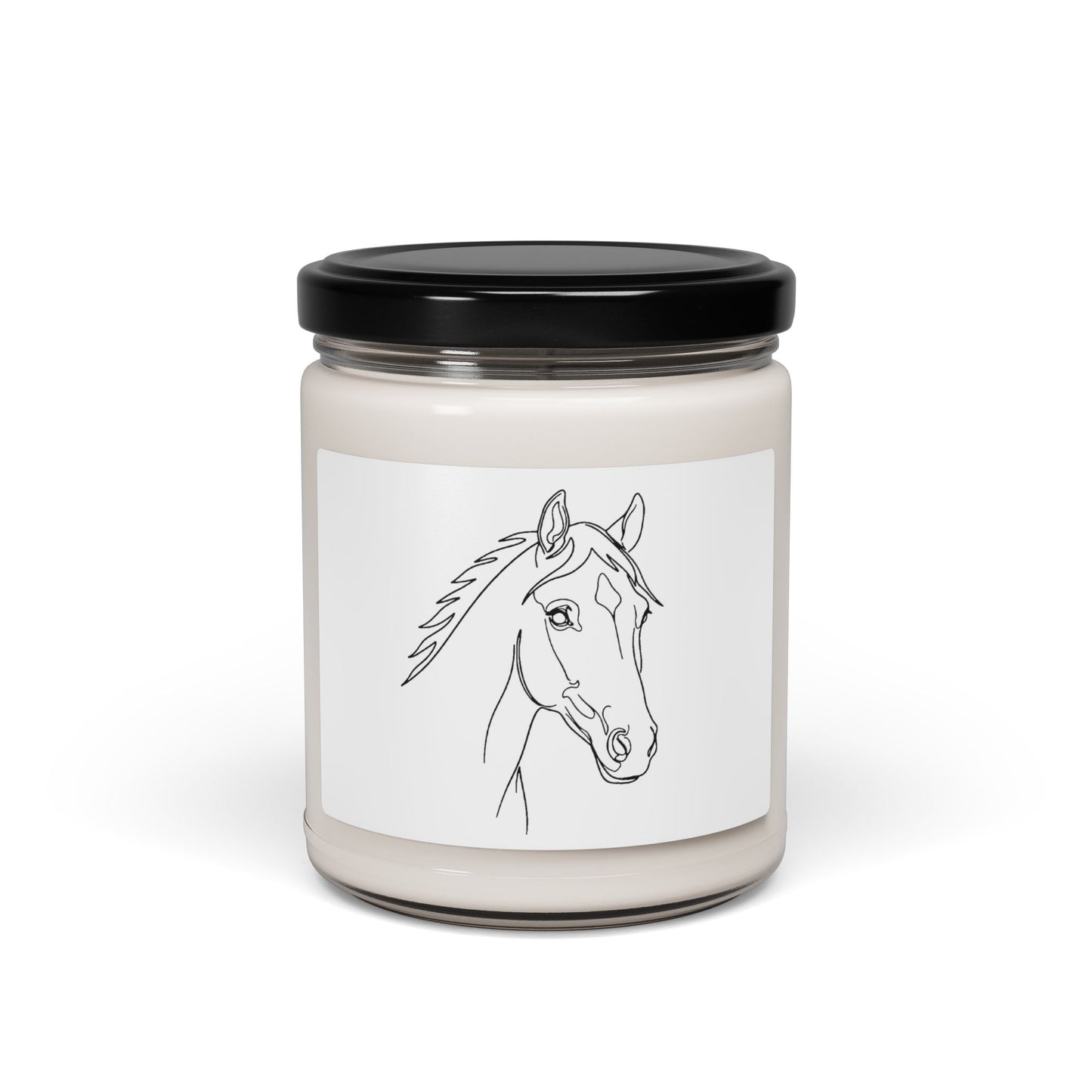 Horse Portrait Sketch - Scented Candle
