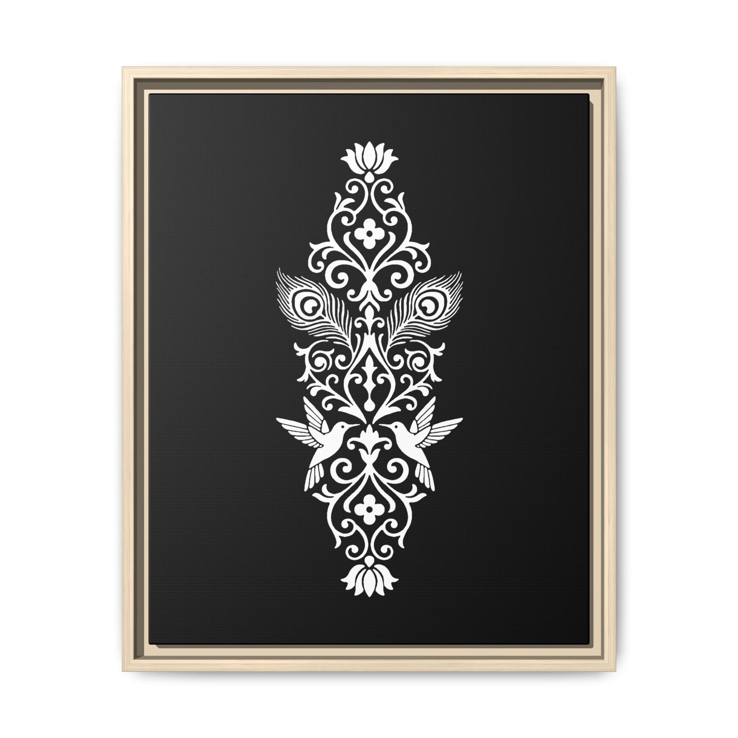Hummingbird Soulmates - Framed Canvas