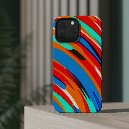 Abstract Rainbow Swirl Arc - Magnetic Phone Case