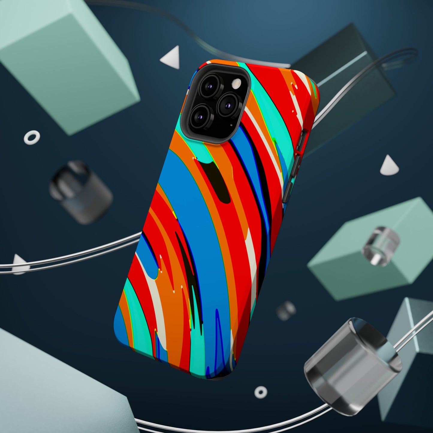 Abstract Rainbow Swirl Arc - Magnetic Phone Case