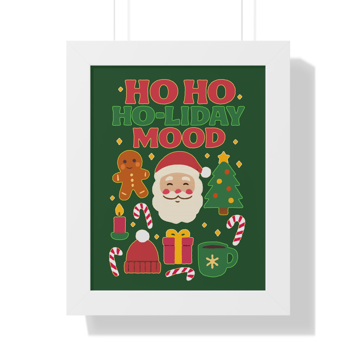 Ho Ho Ho-liday Mood - Framed Poster