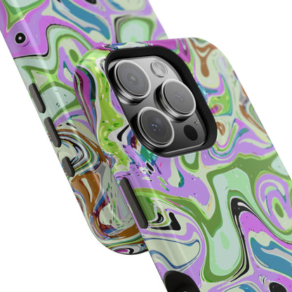 Vibrant Multi‑Color Swirl - Magnetic Phone Case