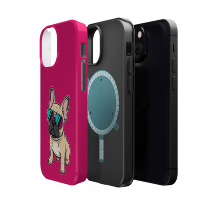 French Bulldog with Sunglasses - Magnetic Phone Case