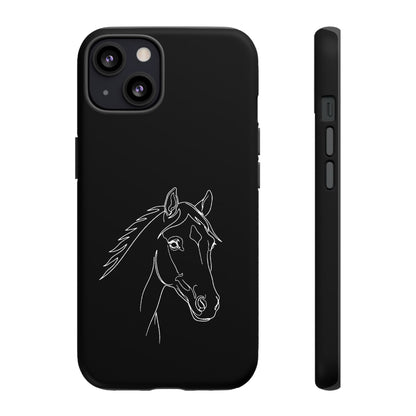 Horse Portrait Sketch - Tough Phone Case