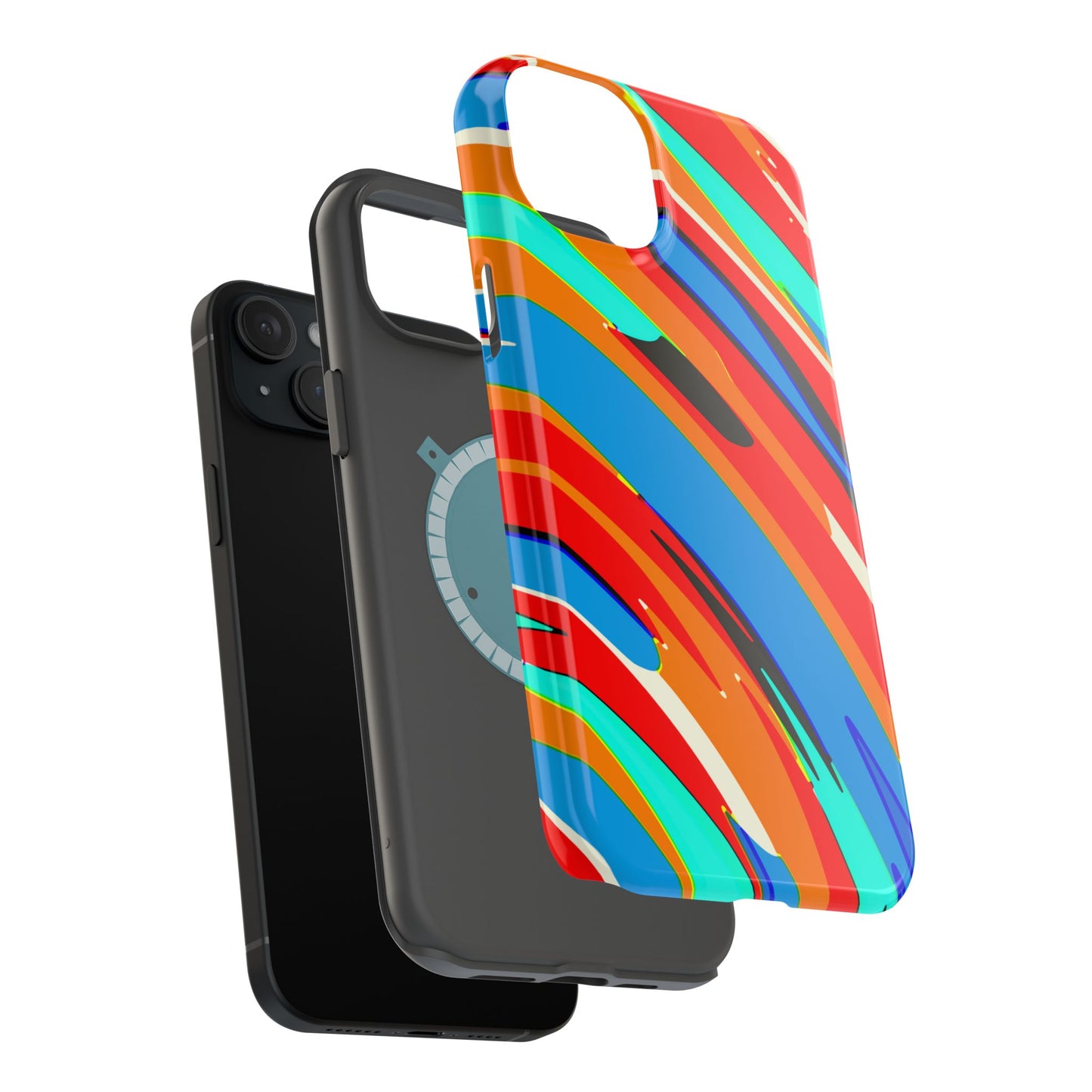 Abstract Rainbow Swirl Arc - Magnetic Phone Case