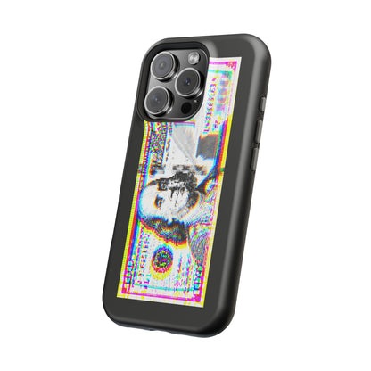 100 Dollars Bill - Neon Color Explosion - Magnetic Phone Case