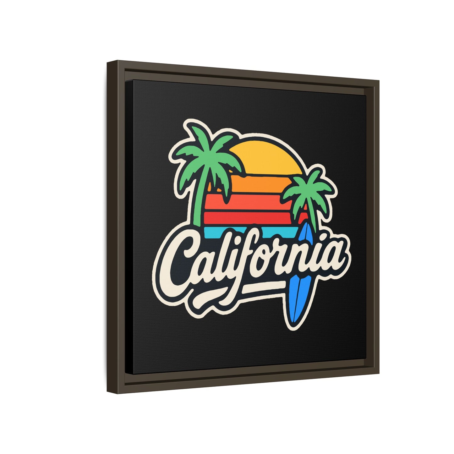 California Surf Vibes - Framed Canvas