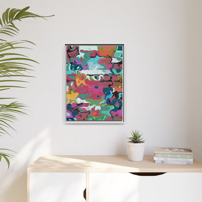 Colorful Abstract Marble - Framed Canvas
