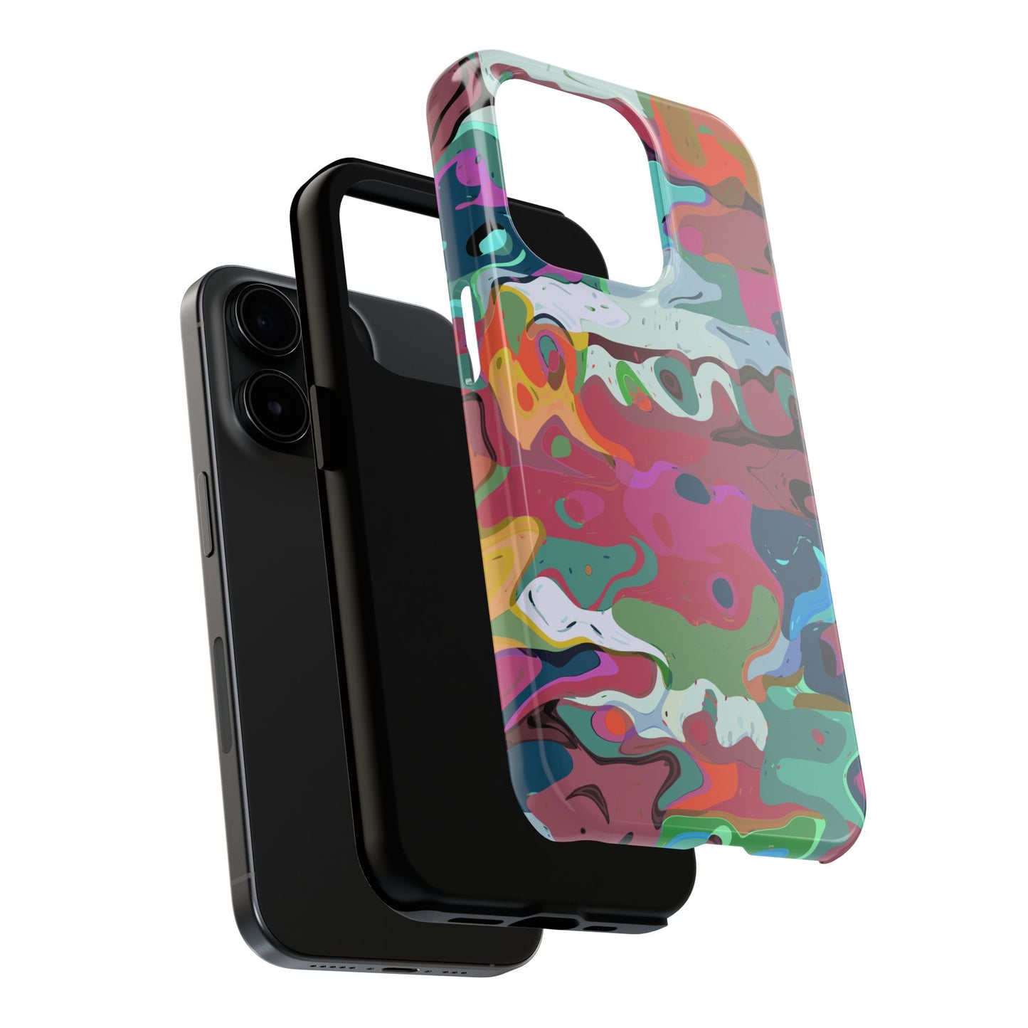 Colorful Abstract Marble - Phone Case