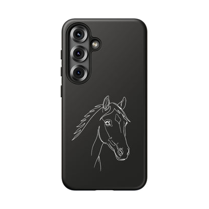 Horse Portrait Sketch - Tough Phone Case