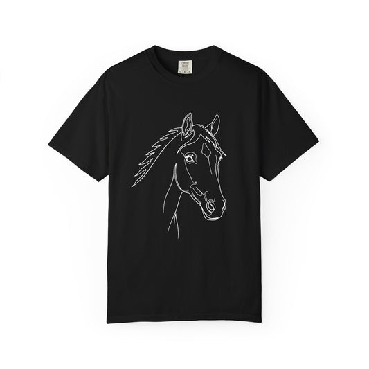 Horse Portrait Sketch - T‑Shirt