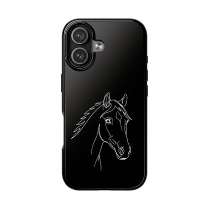 Horse Portrait Sketch - Phone Case
