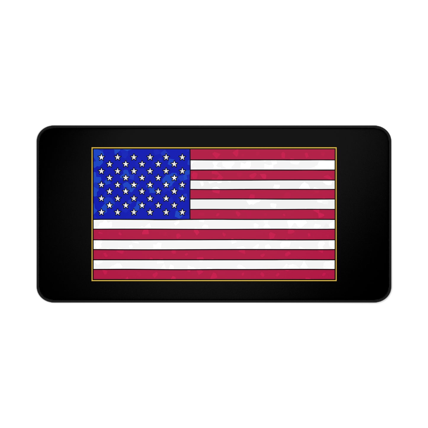 New Glory American Flag (Gold Edge Edition) - Desk Mat