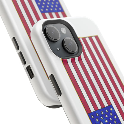 New Glory American Flag (Gold Edge Edition) - Magnetic Phone Case