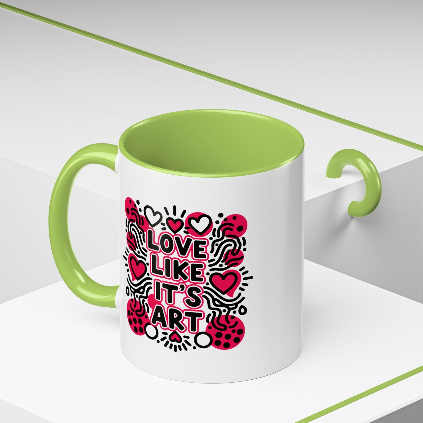 Love Like It’s Art - Color Accent Mug
