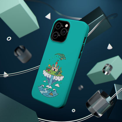 Floating Castle Dragon - Magical Fantasy Island - Magnetic Phone Case