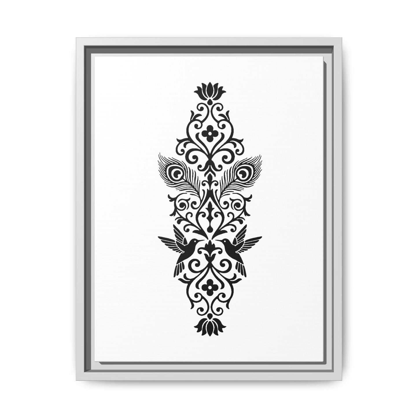 Hummingbird Soulmates - Framed Canvas