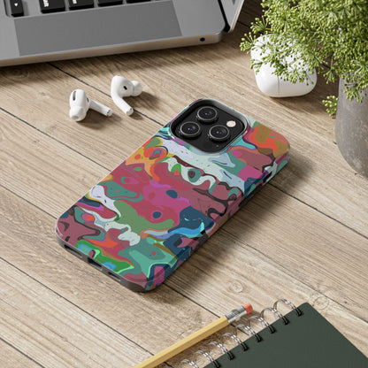 Colorful Abstract Marble - Phone Case