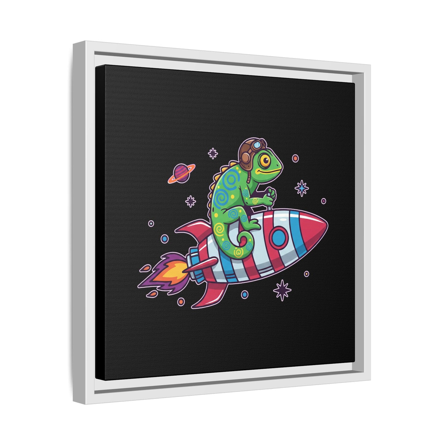 Cosmic Rider - Framed Canvas