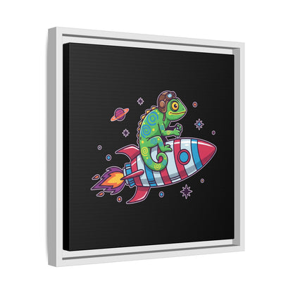 Cosmic Rider - Framed Canvas