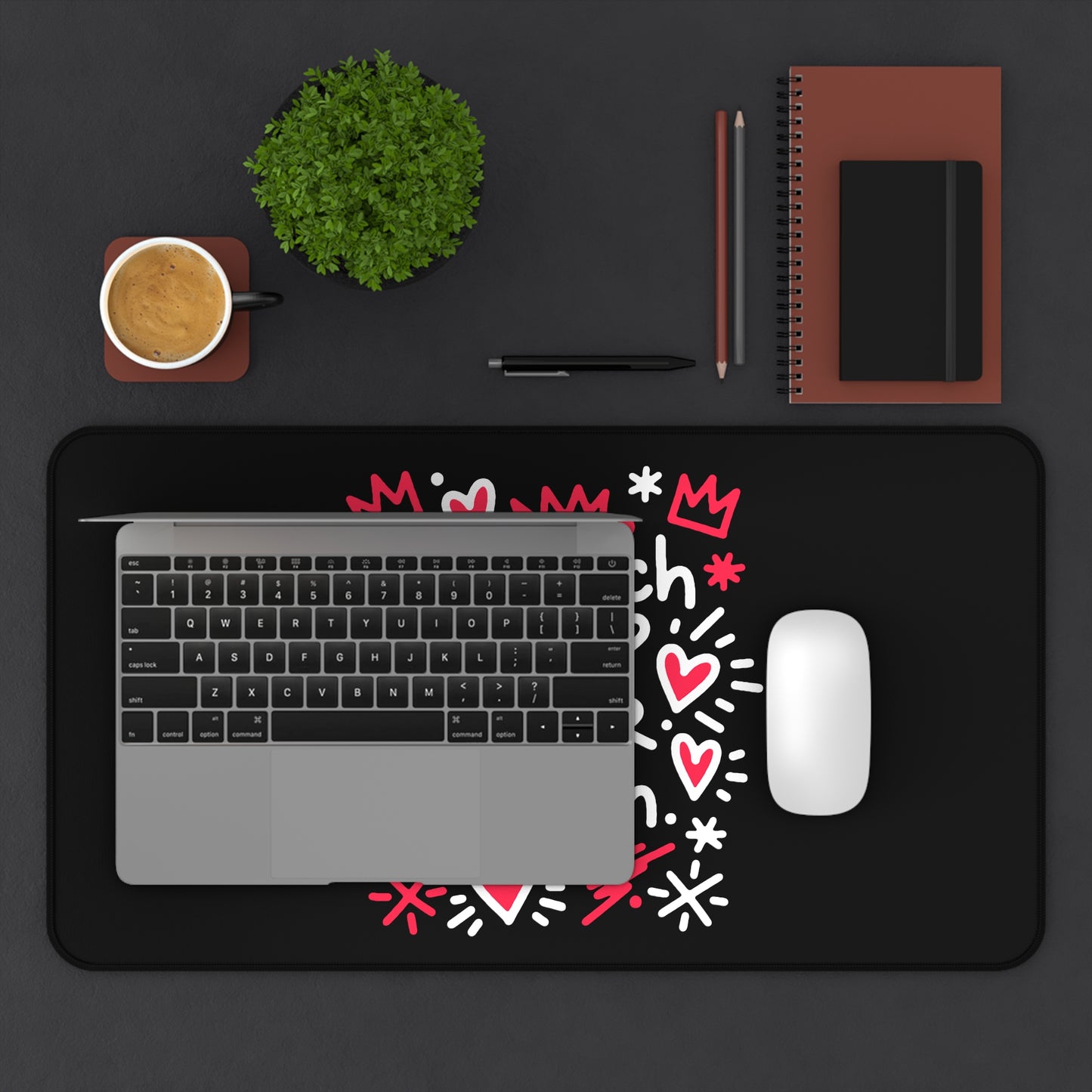 Too Much Love? Never Enough - Desk Mat