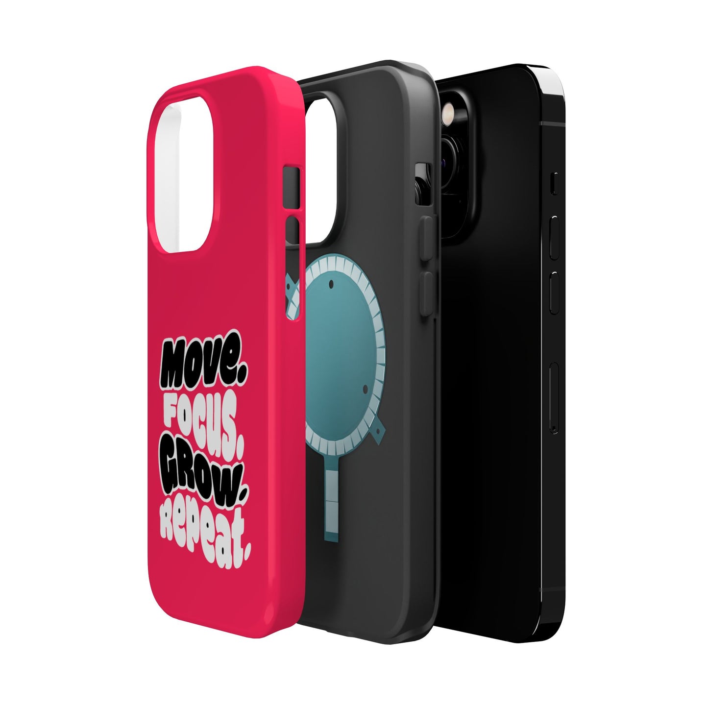 Move. Focus. Grow. Repeat. - Magnetic Phone Case
