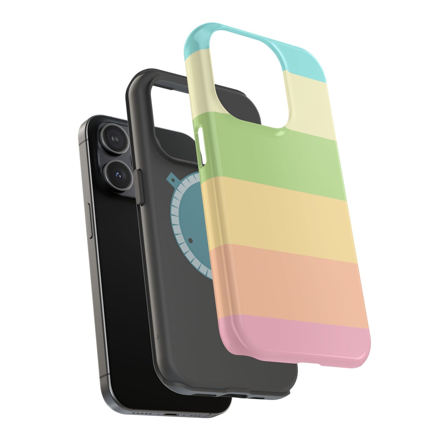 Pastel Stripes - Magnetic Phone Cover