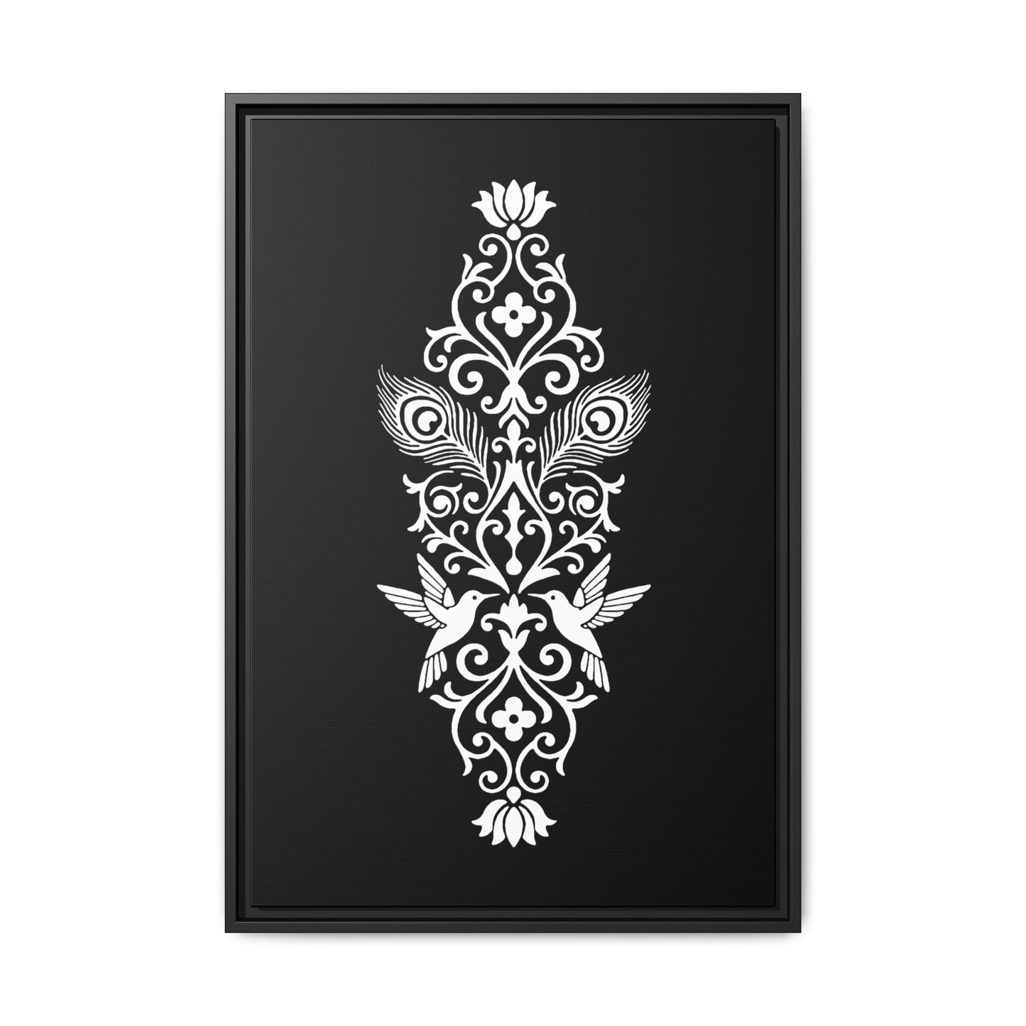 Hummingbird Soulmates - Framed Canvas