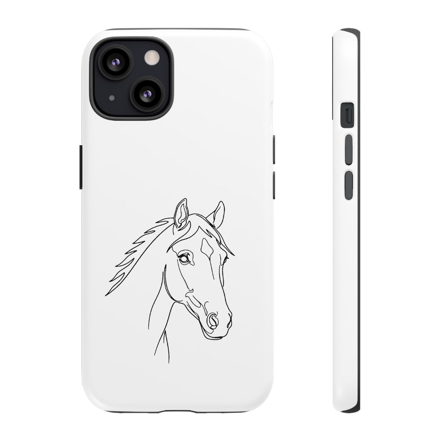 Horse Portrait Sketch - Tough Phone Case