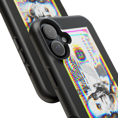 100 Dollars Bill - Neon Color Explosion - Magnetic Phone Case