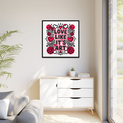 Love Like It's Art - Framed Canvas