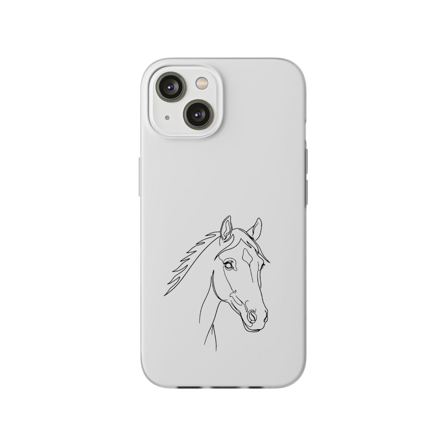 Horse Portrait Sketch - Flexi Phone Case