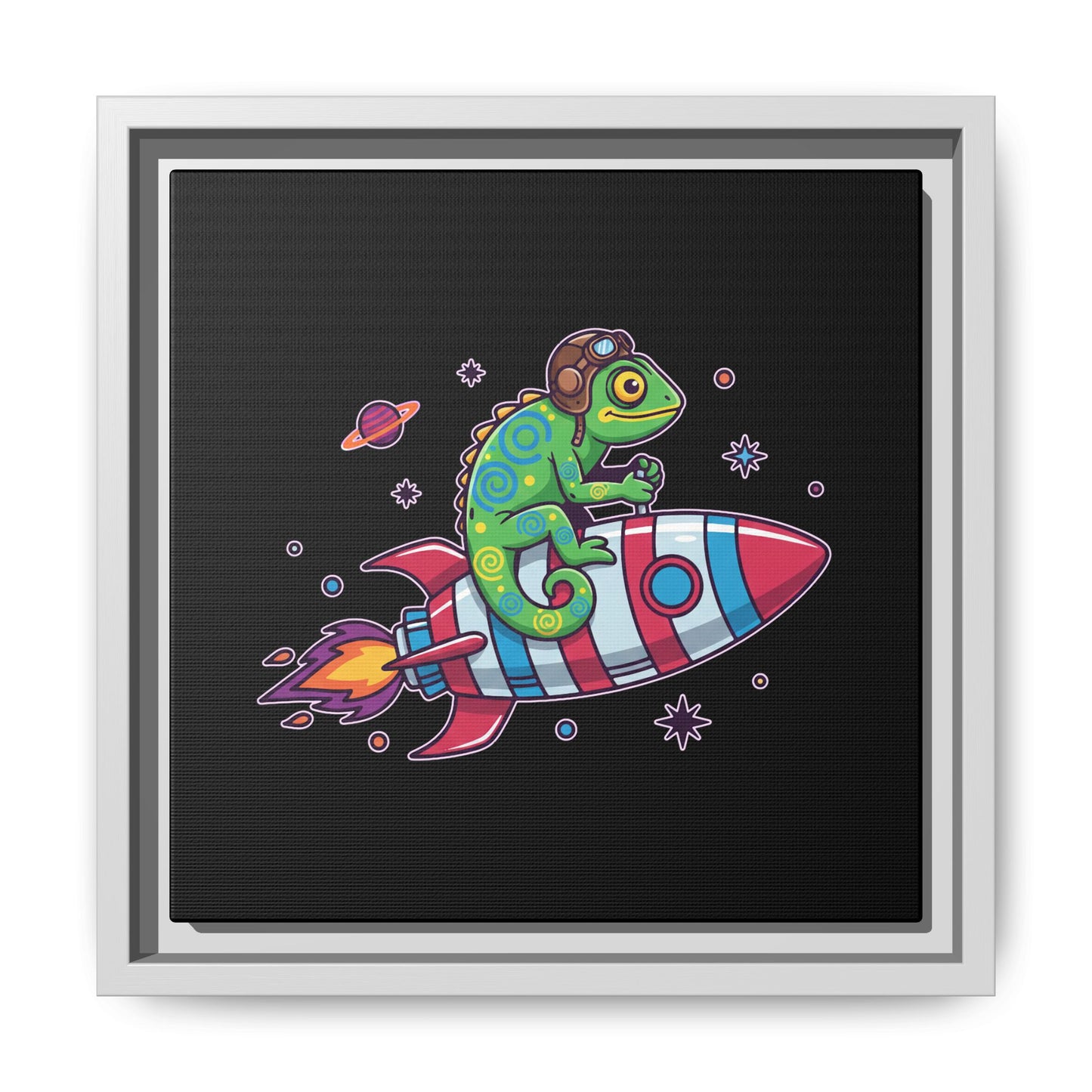 Cosmic Rider - Framed Canvas