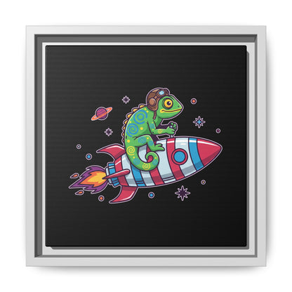 Cosmic Rider - Framed Canvas