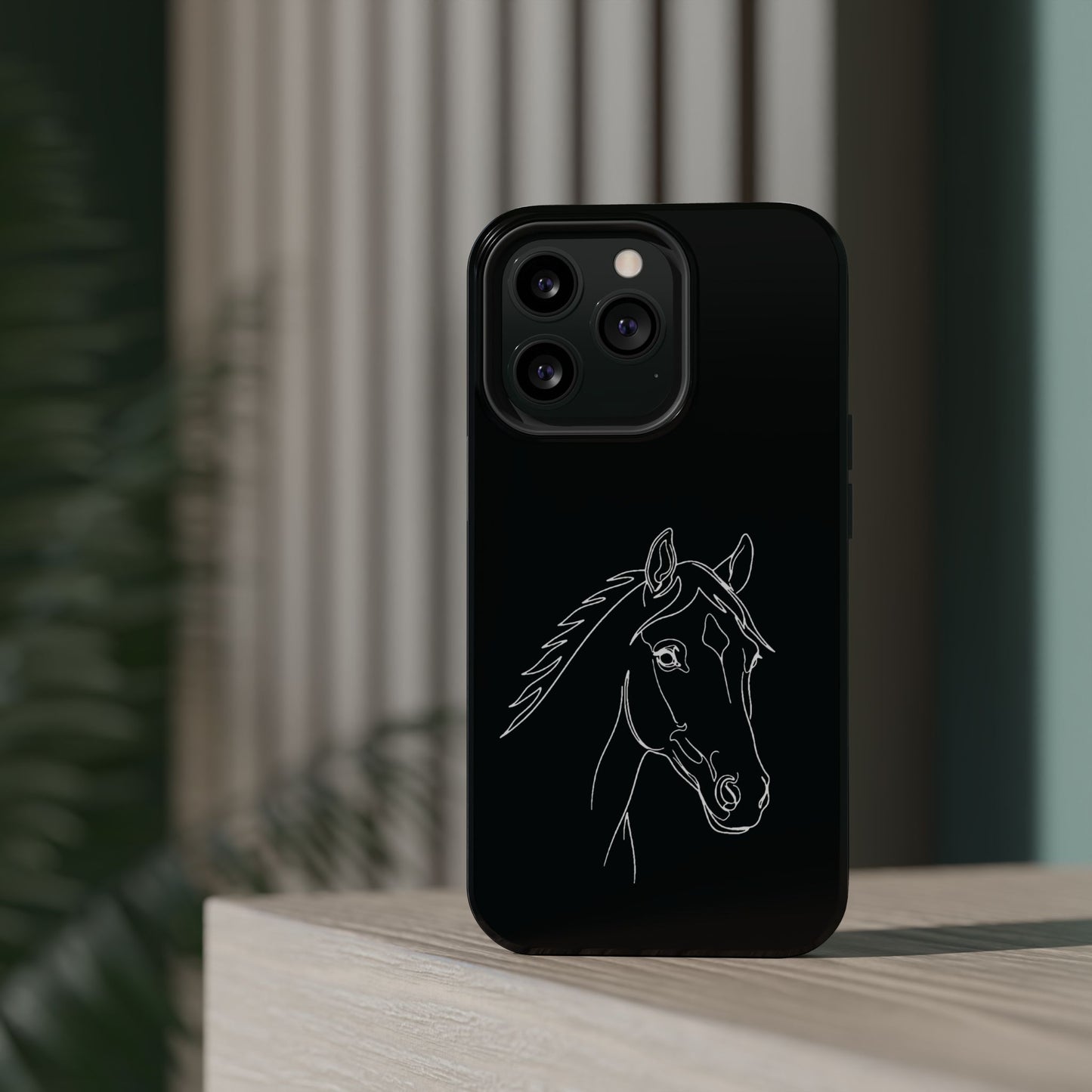 Horse Portrait Sketch - Magnetic Phone Case