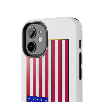New Glory American Flag (Gold Edge Edition) - Phone Case