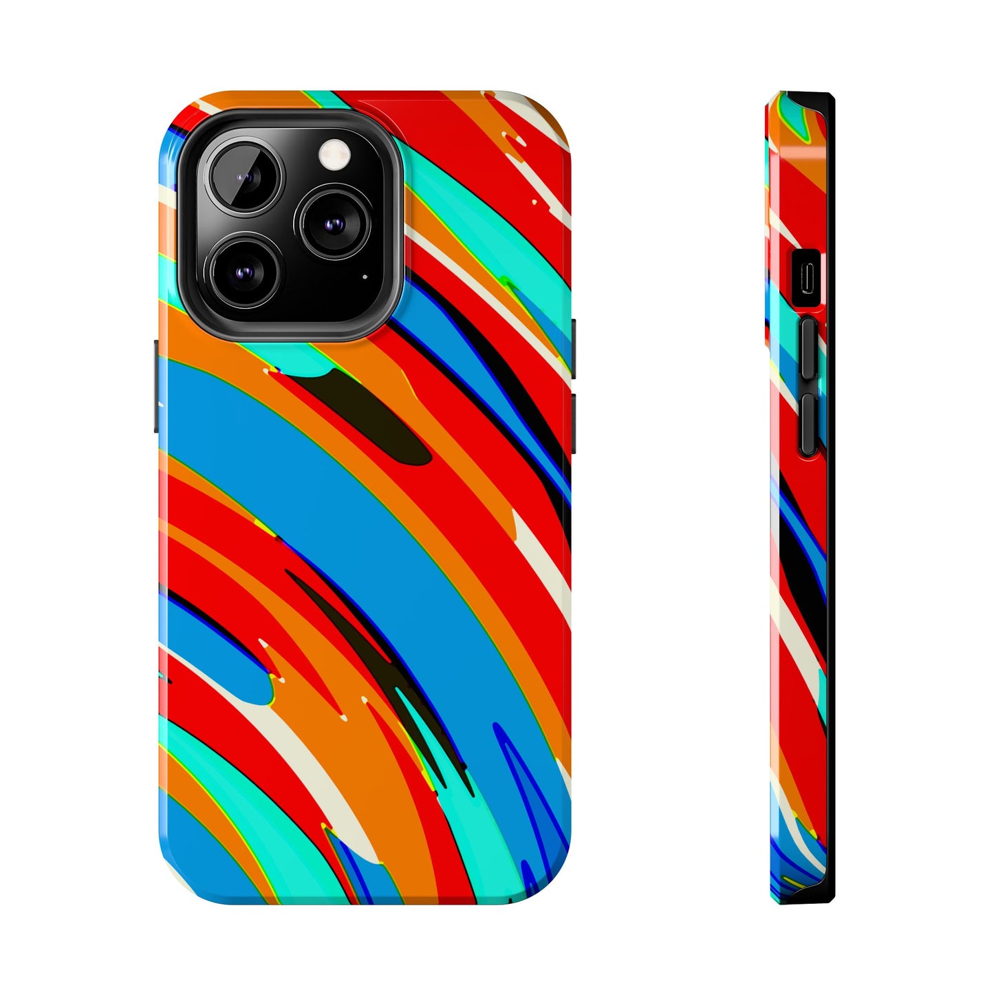 Abstract Rainbow Swirl Arc - Phone Case