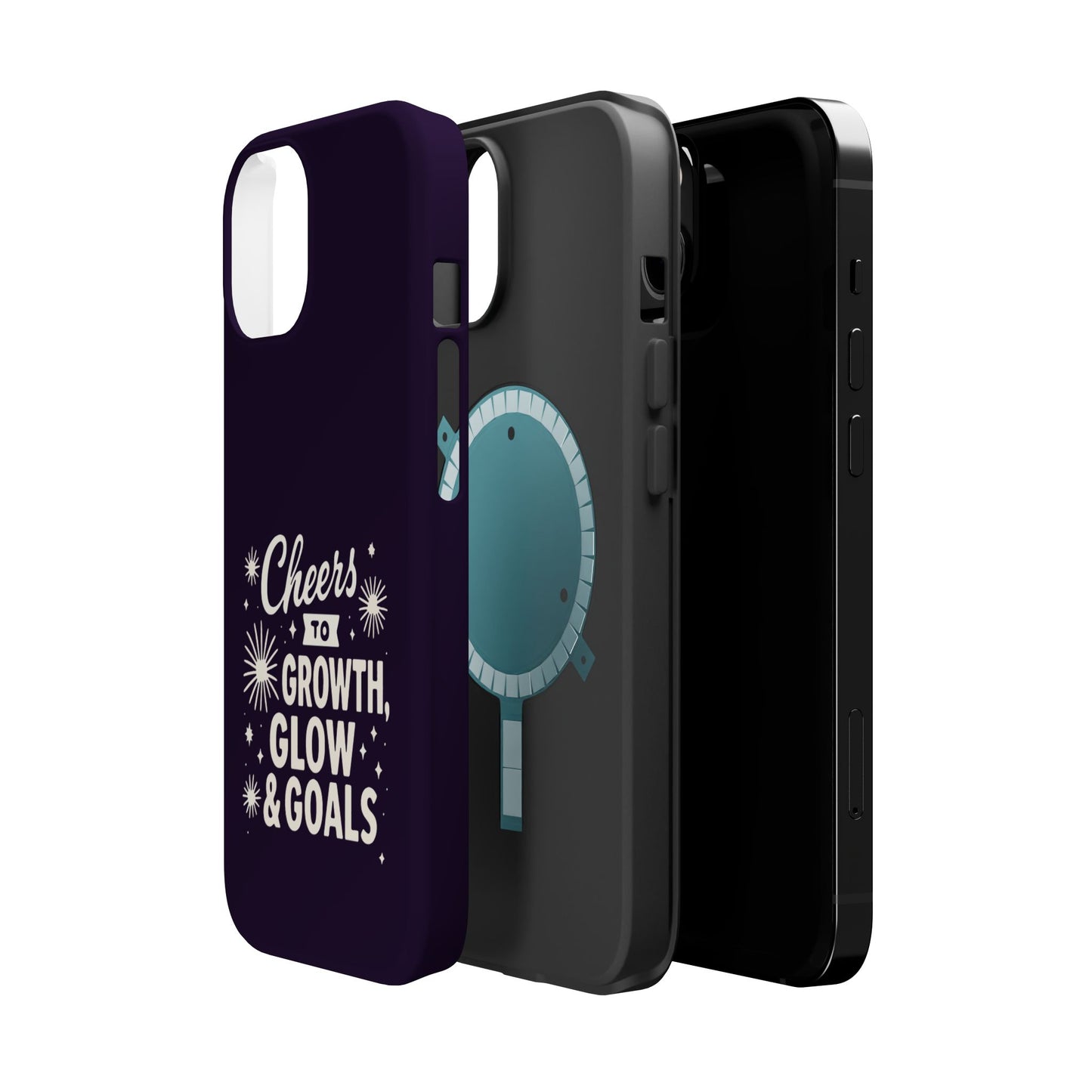 Cheers to Growth, Glow & Goals - Magnetic Phone Case