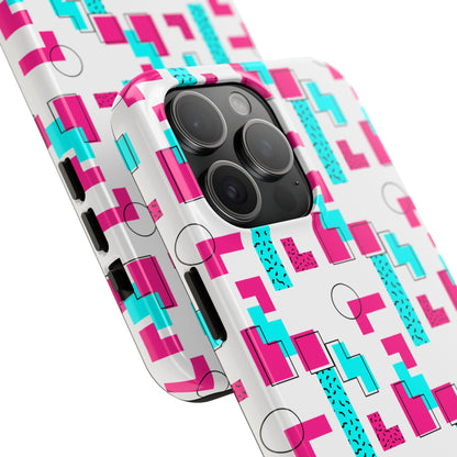 Retro Geometric Vibes - Phone Case