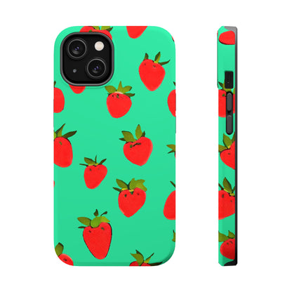 Strawberry Pattern - Magnetic Phone Case